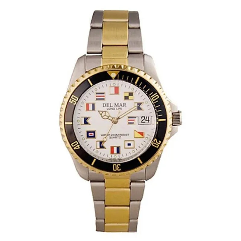 Del Mar 50121 Mens 200 Meter Classic Nautical Flags Two Tone