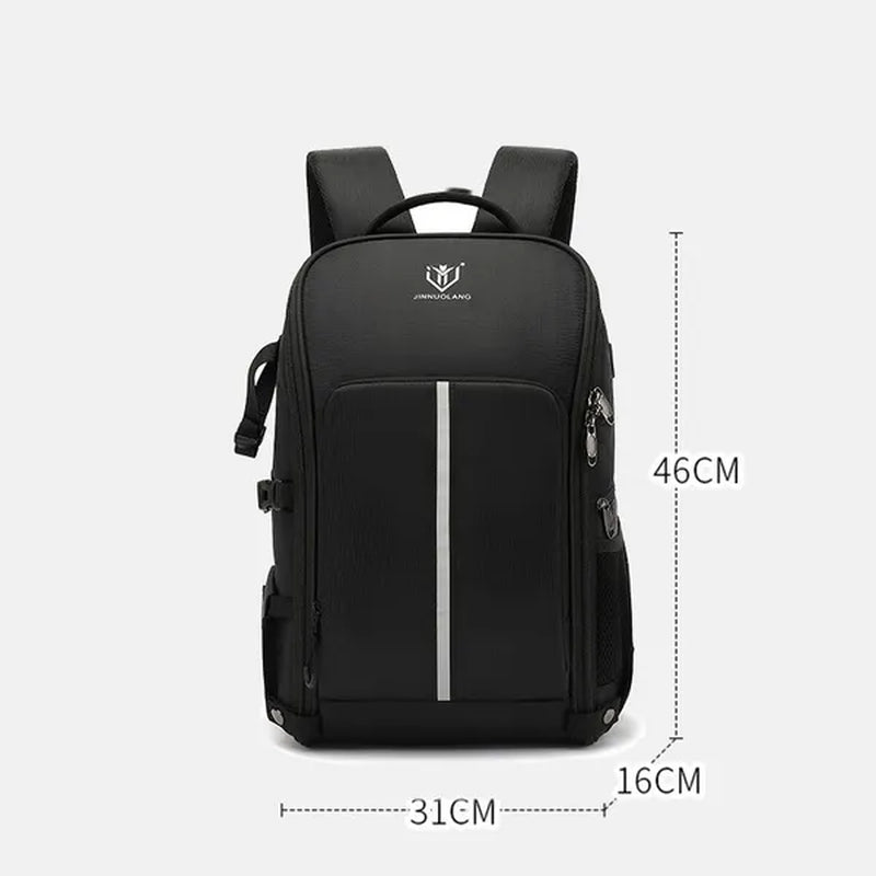 SLR Digital Camera Bag Drone Backpack Multifunctional outdoor waterproof camera bag Foldable carrying tripod suitable for Canon Nikon Fuji SONY/DJI Drones can carry a 17.3-inch laptop as well as come with USB port