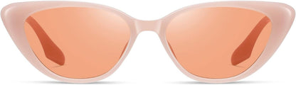 Retro Vintage Narrow Cat Eye Sunglasses for Women Men 90s Small Chic Style Trendy Sunnies UV400 Protection FZN7514