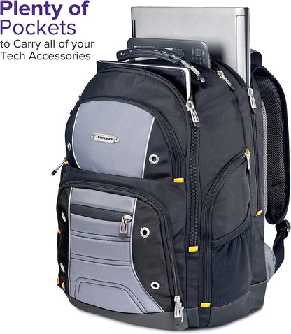Drifter II Laptop Backpack, Black/Gray – Backpack for Men for Business and Travel, Durable Water-Resistant Material, Fits up to 17" Laptops (TSB239US)