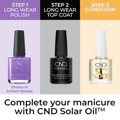 CND Vinylux Longwear Purple Nail Polish, Gel-Like Shine & Chip Resistant Color, 0.5 Fl Oz