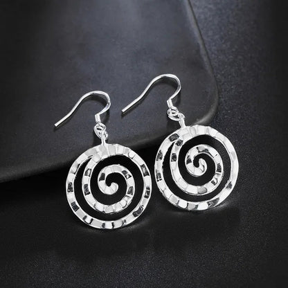925 Sterling Silver Jewelry Sets Fine Retro Thread Earrings Bracelets Neckalce for Women Fashion Party Wedding Gifts
