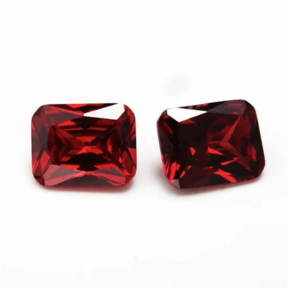 Unheated 9.90 Cts Natural Mined 10mmx12mm Sri-Lanka Ruby Emerald Rectangle Cut VVS Gem