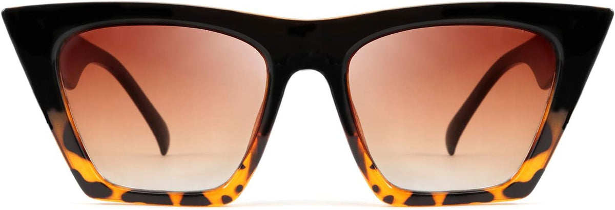Vintage Square Cat Eye Sunglasses Women Trendy Cateye Sunglasses B2473