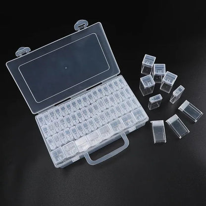 56/48/40/32/12 Diamond Painting Tools Accessories Beads Container Rhinestone Diamond Embroidery Stone Storage Convenience Box
