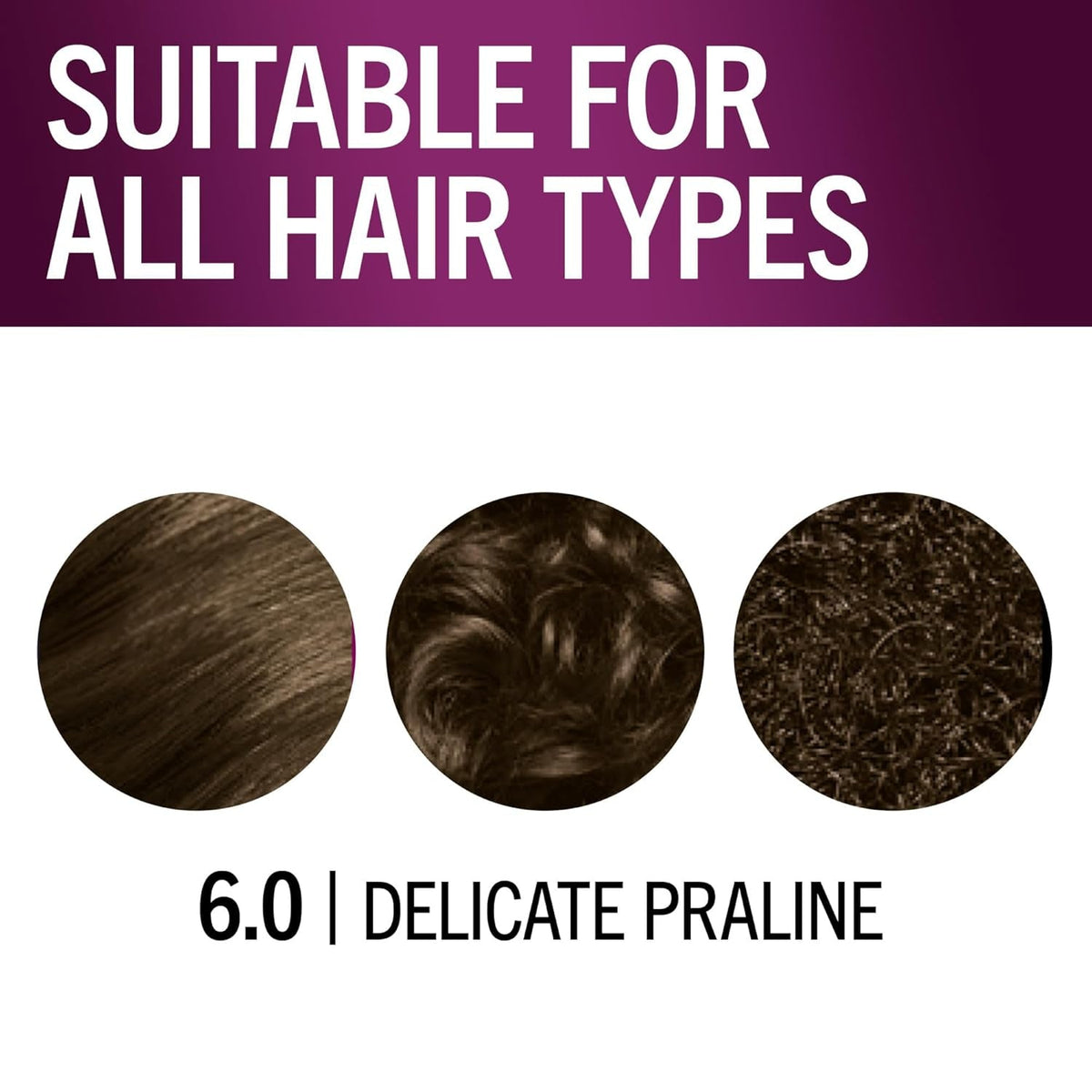 Keratin Permanent Hair Color, 6.0 Delicate Praline, 1 Application - Professionally Inspired Permanent Hair Dye, for up to 80% Less Breakage Vs Untreated Hair and up to 100% Gray Coverage