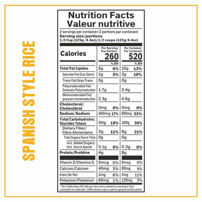 Spanish Rice Pack of 6, 8.8 Ounce, Ready to Eat in 90 Sec | 100% Natural Ingredients | Precooked Rice | Ready Rice | Family Meals Ready to Eat | Microwavable | Side Dish