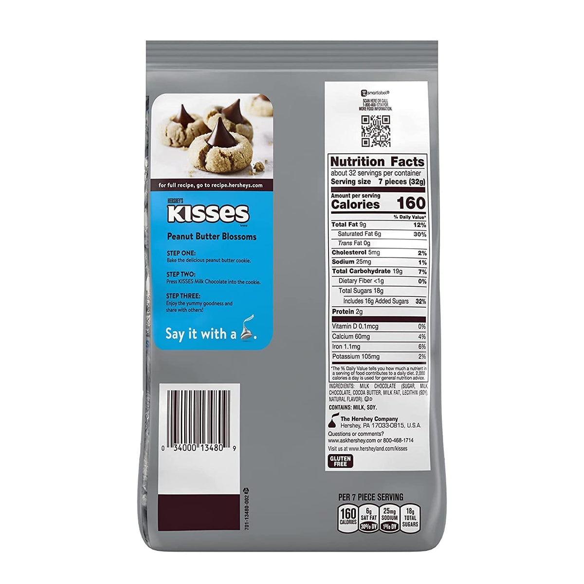KISSES Milk Chocolate Candy Party Pack, 35.8 Oz
