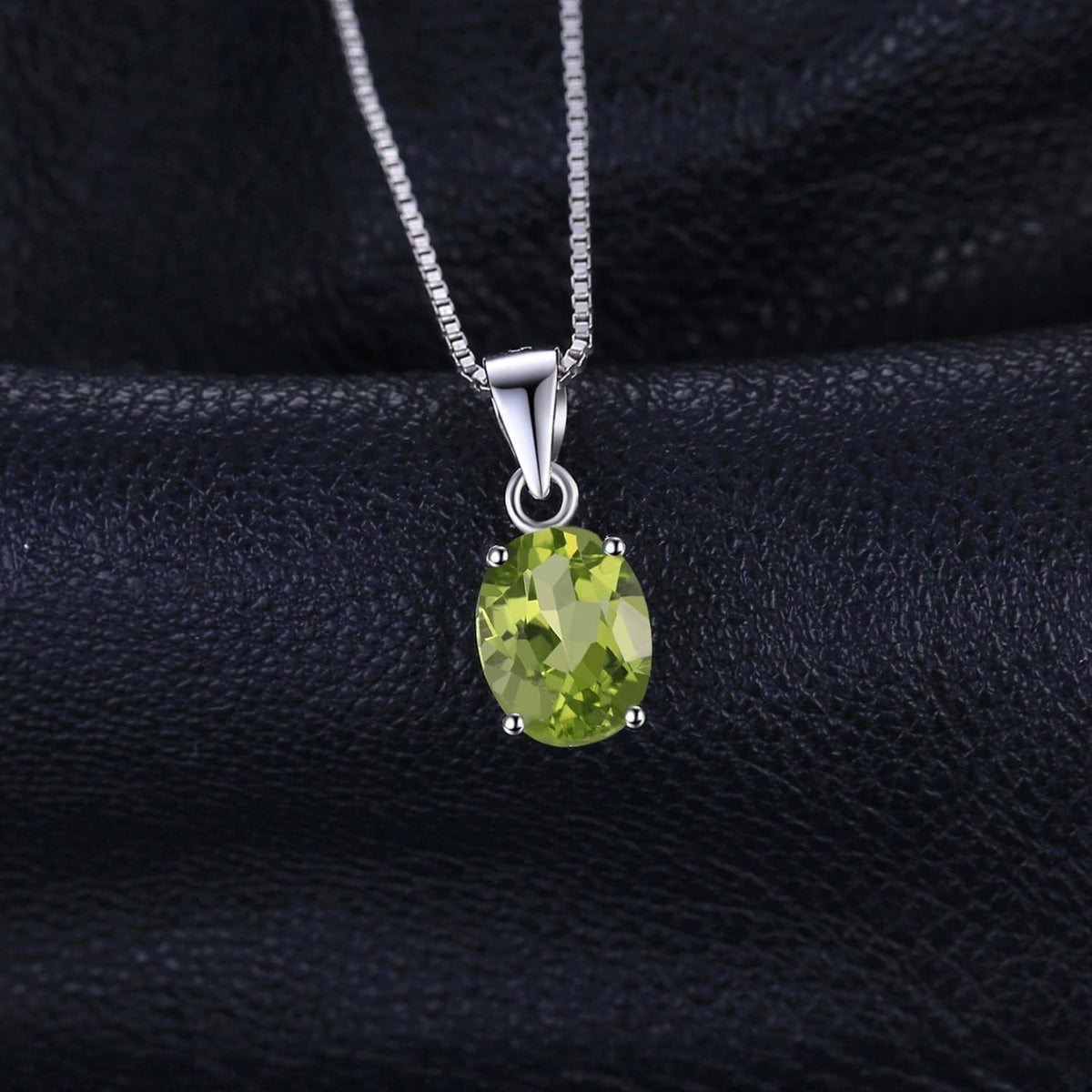 Natural Gemstone Garnet Peridot Amethyst Citrine Blue Topaz Birthstone Solitaire Pendant Necklace Jewelry Set, 14K Gold Plated 925 Sterling Silver Necklaces for Women, 18 Inch Box Chain