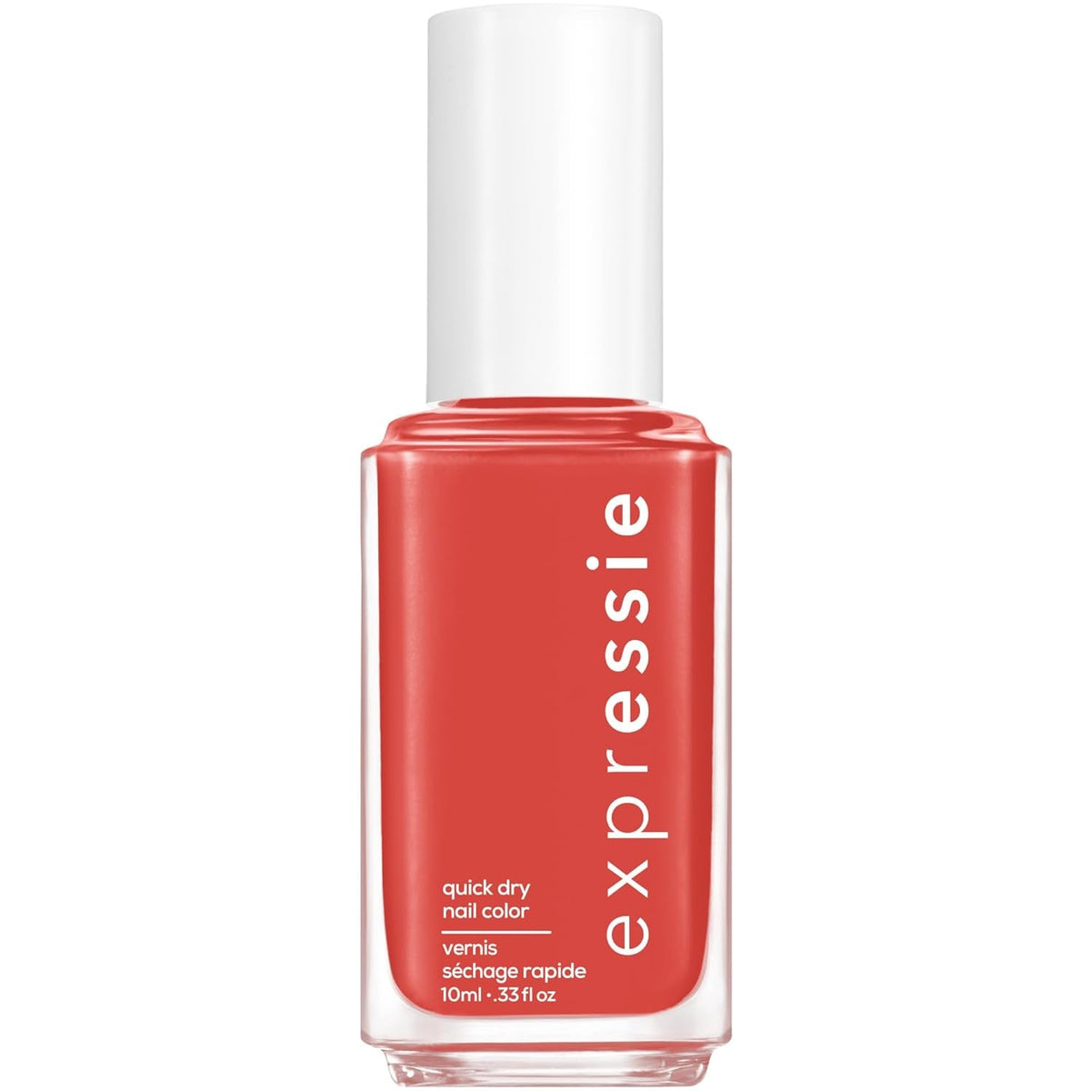 Expr Nail Polish, Quick-Dry Brick Red Nail Polish, Vegan, Hustle N' Bustle, 0.33 Fl Oz