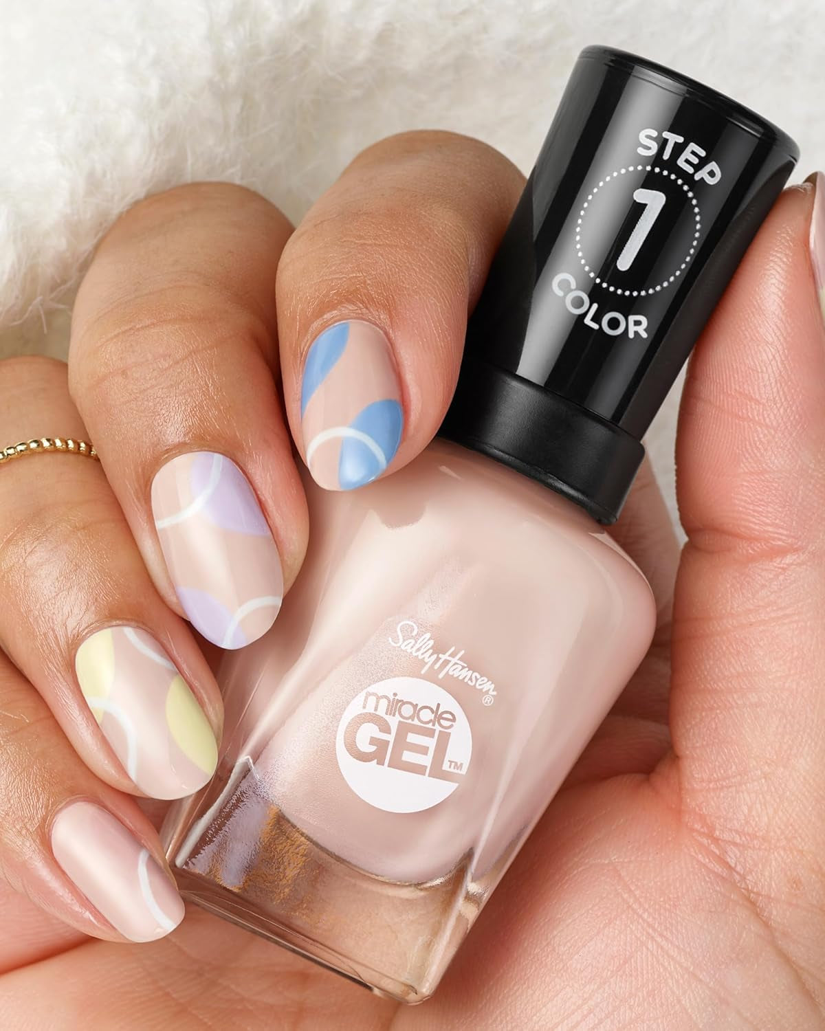 Miracle Gel™, Sheer Happiness, Long Lasting, Gel-Like Formula, No UV Lamp Needed, Pink Nail Polish