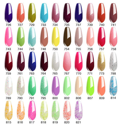 Nail Salon UV Manicure Polish Soak Off Gel Polish Nail Art Glitter White Smoke(788)