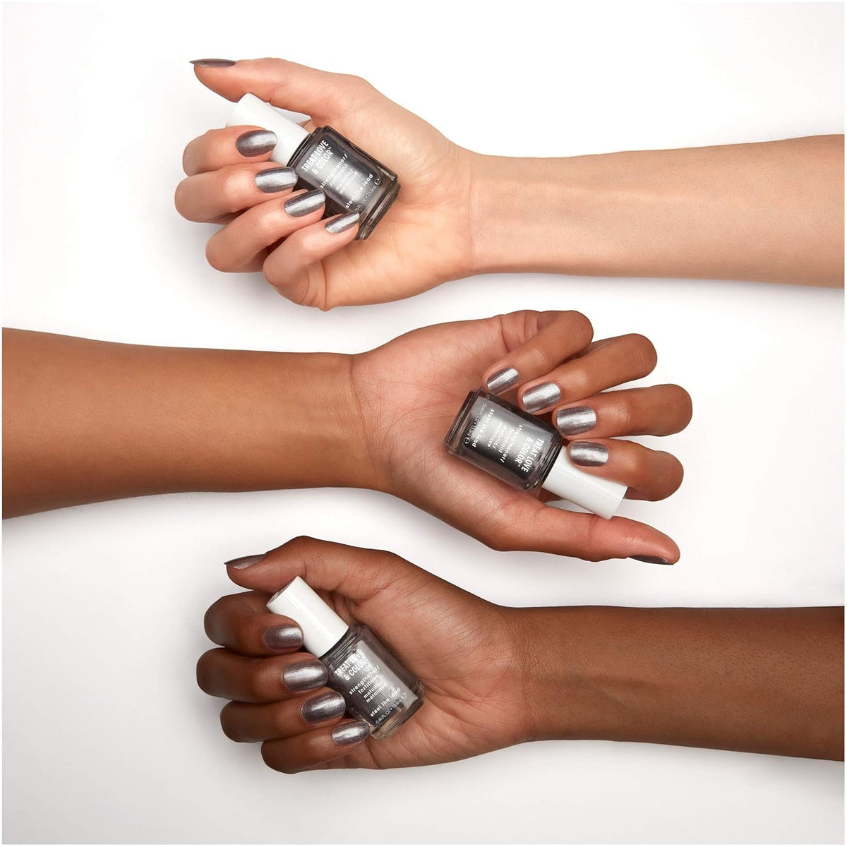 Treat Love & Color Nail Polish for Normal to Dry/Brittle Nails, Steel the Lead, 0.46 Fl. Oz.