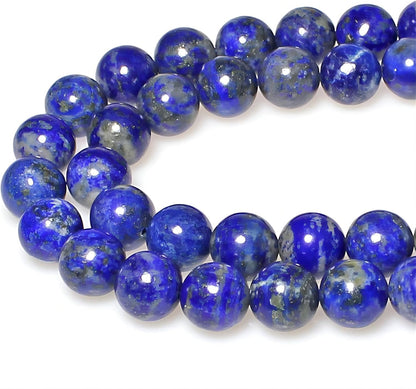 Natural Lapis Lazuli Gemstone Loose Beads round 8Mm Energy Stone Healing Power for Jewelry Making