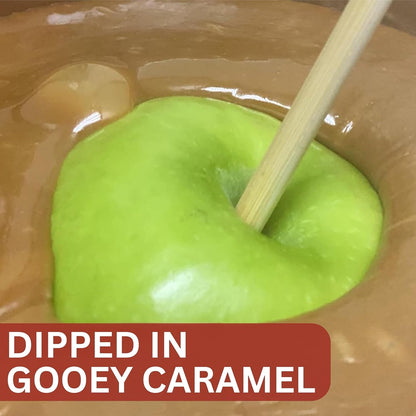 Gourmet Jumbo Caramel Apple | Caramel, Pink, Red & White Candy Buttons & White Chocolate | Handmade & Freshly Prepared (Candy Buttons White Chocolate)