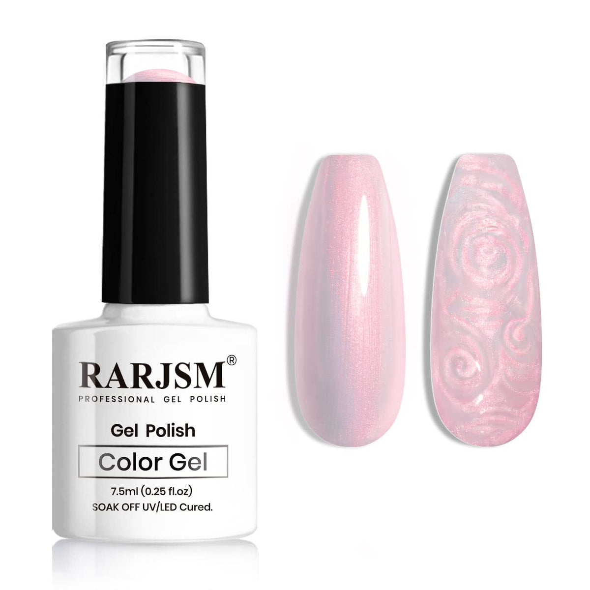 Pearl Gel Nail Polish, Glitter Drawing Gel Polish Shimmer Mermaid Nail Gel Soak Off UV Gel for Salon Home DIY Manicure Use