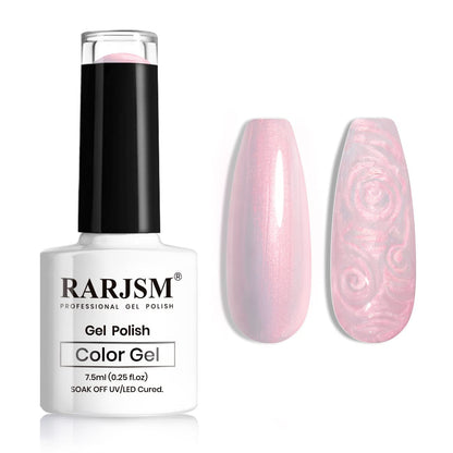 Pearl Gel Nail Polish, Glitter Drawing Gel Polish Shimmer Mermaid Nail Gel Soak Off UV Gel for Salon Home DIY Manicure Use