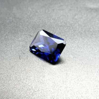 Unheated Blue Tanzanite 6x8mm 2.36Ct Emerald Cut Shape AAAAA VVS Loose Gemstone